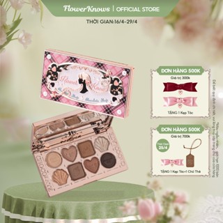 Bảng phấn mắt FLOWER KNOWS phong cách Socola Wonder tám màu sắc 10g