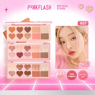 Bảng phấn trang điểm PINKFLASH có thể kết hợp màu trang điểm cho mặt/mắt 120g