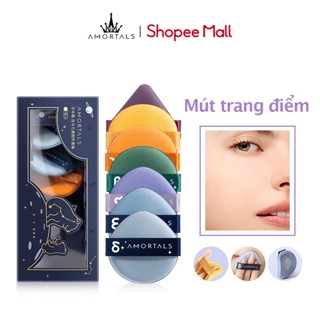 Set 7/ 4 mút trang điểm AMORTALS hai mặt mềm mại đánh kem nền che khuyết điểm tiện lợi