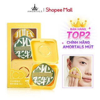 Bộ Mút Tán kem Nền AMORTALS Chính Hãng Siêu Mềm Mịn Kèm Hộp Đựng