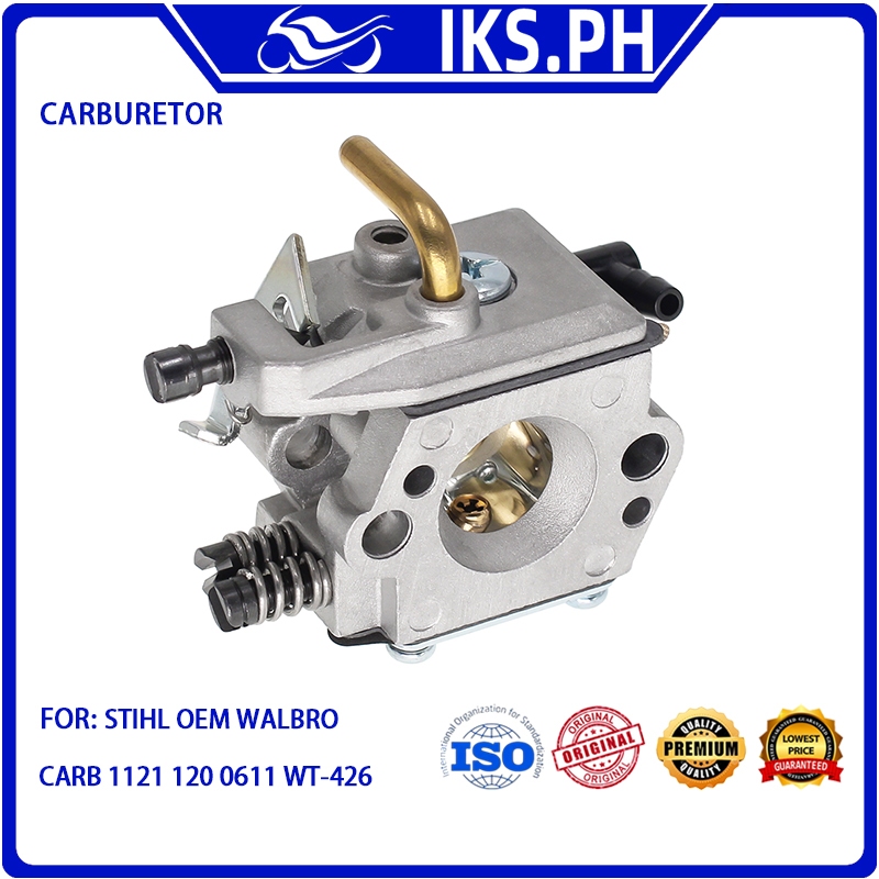IKS Bình xăng Bộ Chế Hòa Khí  Cho STIHL OEM WALBRO CARB 1121 120 0611 WT-426 CHO 026 MS260 024 024SW