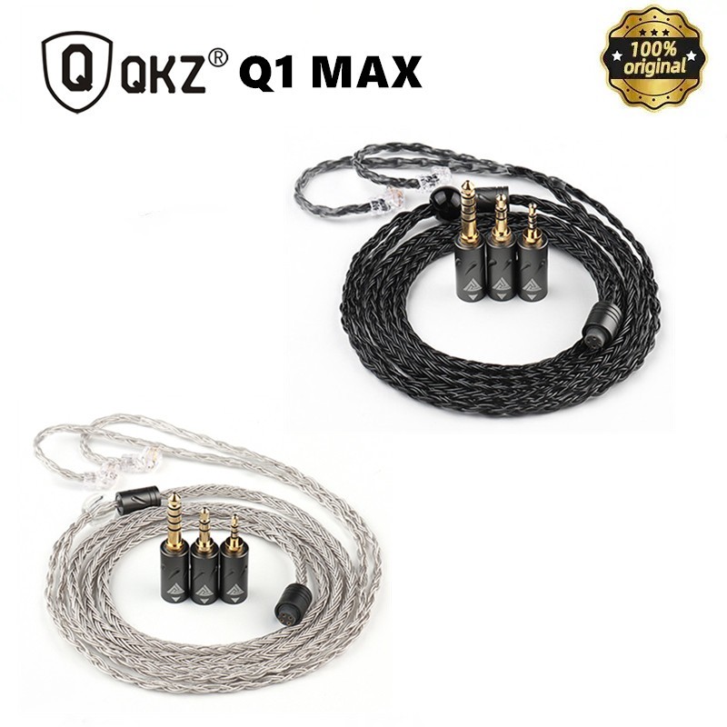 QKZ Q1 MAX 16 Chân Đế 352 Lõi OFC Mạ Bạc MMCX QDC KZ C Pin Cáp Nâng Cấp Tai Nghe Cho KZ