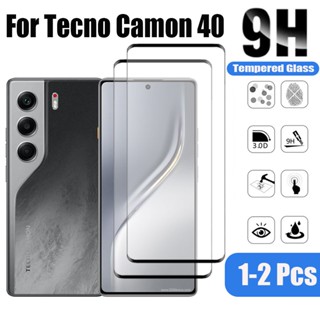 Tecno Camon 40 2 Chiếc Kính Cường Lực Bảo Vệ Màn Hình Cho Tecno Camon 40 30s 30 20 Pro Premier 4G 5G 9D Kính Bảo Vệ Phim