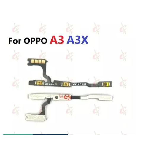 Nút âm lượng công tắc nguồn bật tắt flex cho OPPO A3X A3 4G 5G Khung trước CPH2681 CPH2683 CPH2641