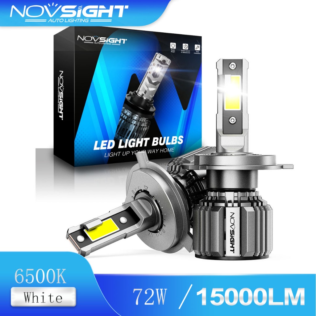 Novsight Đèn Pha Led 9005 9006 H4 H7 H11 880 72w 15000lm 6000K Cho Xe Hơi Tiện Dụng Một đôi