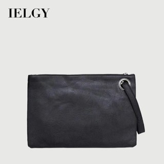 IELGY Hàn Quốc Mới Ly Hợp Đơn Giản Retro Nam Túi Xách Thời Trang Dung Tích Lớn Dây Kéo Túi Phong Bì