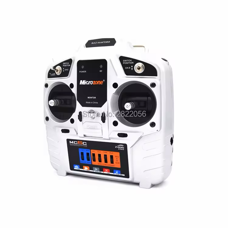 MC6C 2.4G 6CH bộ điều khiển máy phát bộ thu hệ thống vô tuyến cho máy bay RC máy bay không người lái