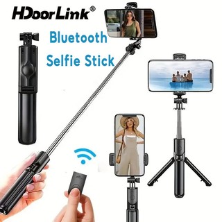 HdoorLink Không Dây Bluetooth Selfie Stick Có Thể Gập Lại Cầm Tay Monopod Shutter Remote Chân Máy Mini Mở Rộng