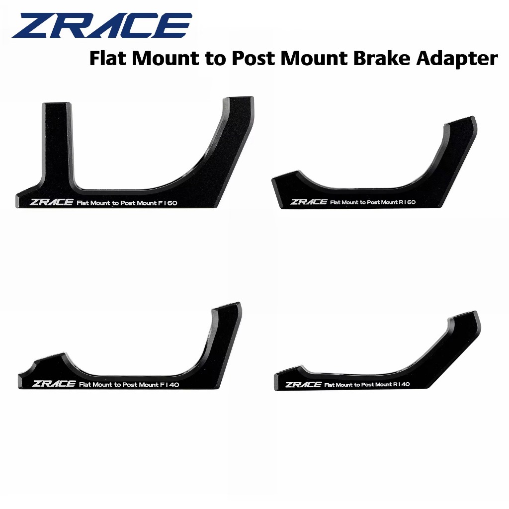ZRACE Flat Mount to Post Mount Brake Adapter, 140mm / 160mm, Flat to Post Mount Brake Adapter