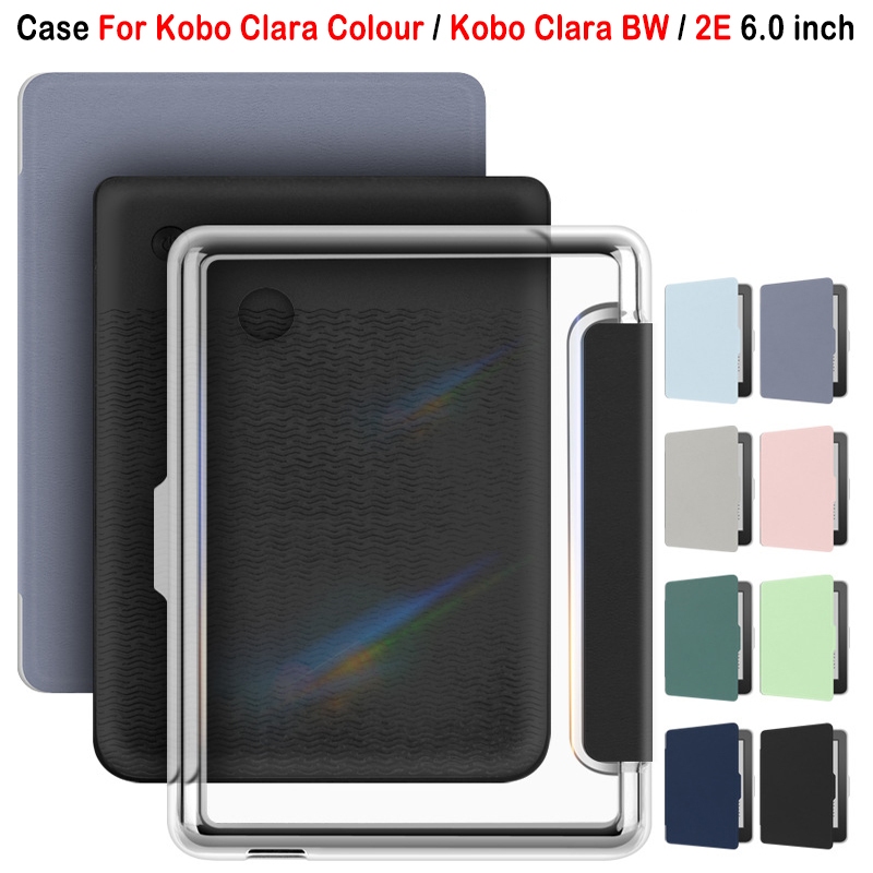 Dành Cho Kobo Clara Color 6.0 inch E-Reader Trong Suốt Acrylic Flip Cover Kobo Clara Color 2E / BW 6