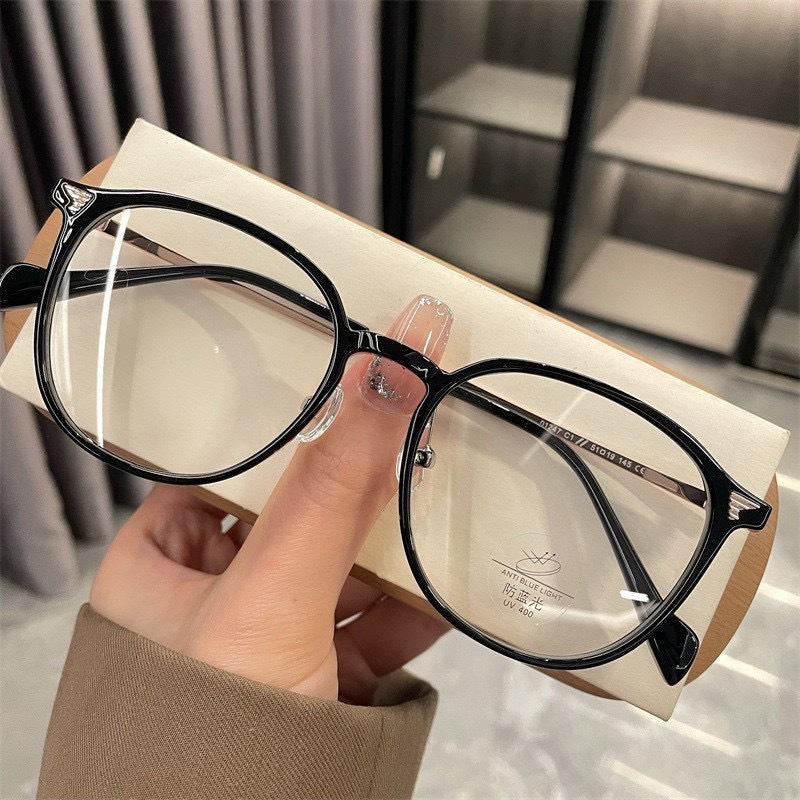 🍥jellycuty🍥 👓Kính chặn ánh sáng xanh Hàn Quốc - Khung kim loại tròn dành cho nam và nữ | Chống U V, Chống mỏi mắt | BigBuy360 - bigbuy360.vn