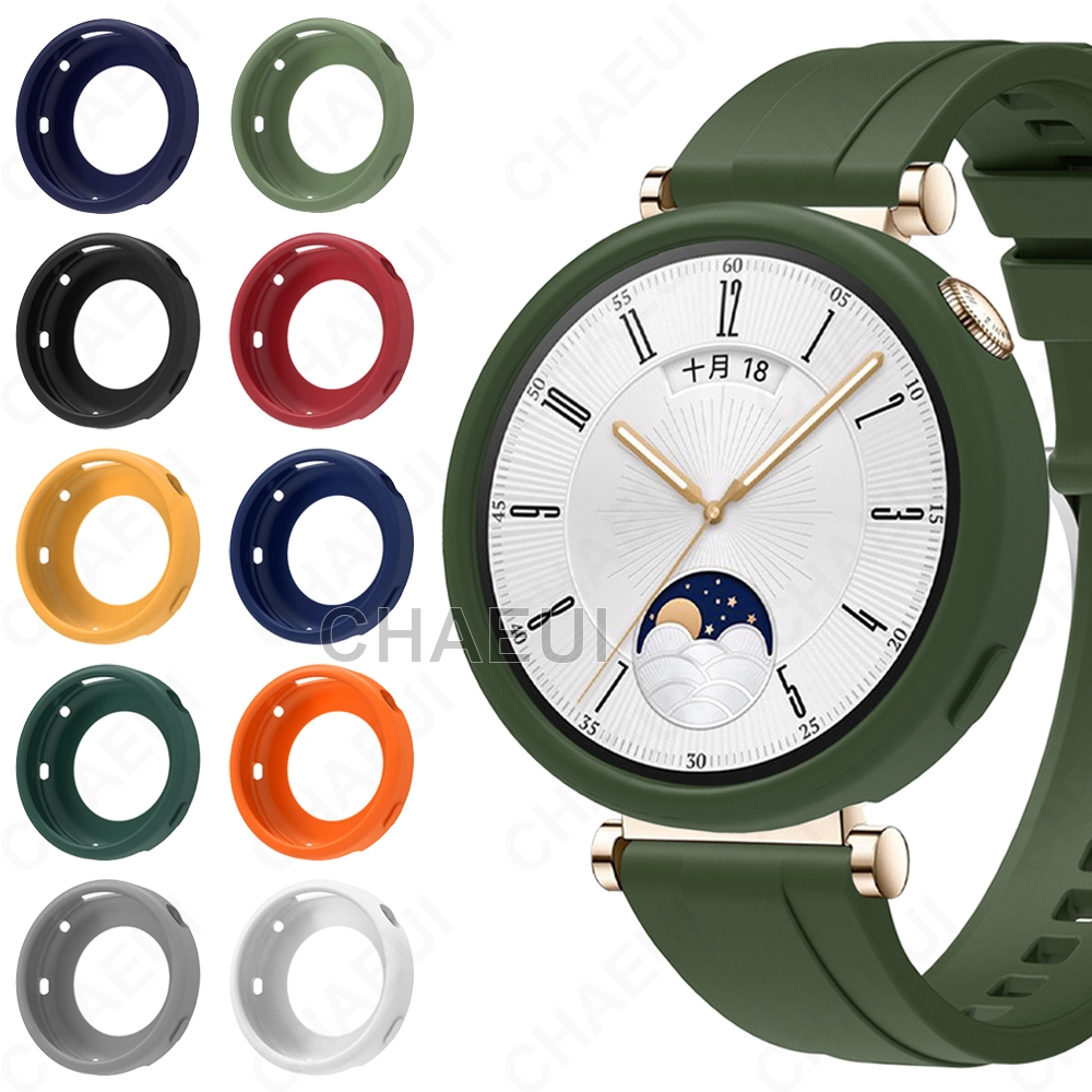 Vỏ bảo vệ màn hình silicon Khung nửa cho Huawei Watch GT5 41mm / GT4 41mm