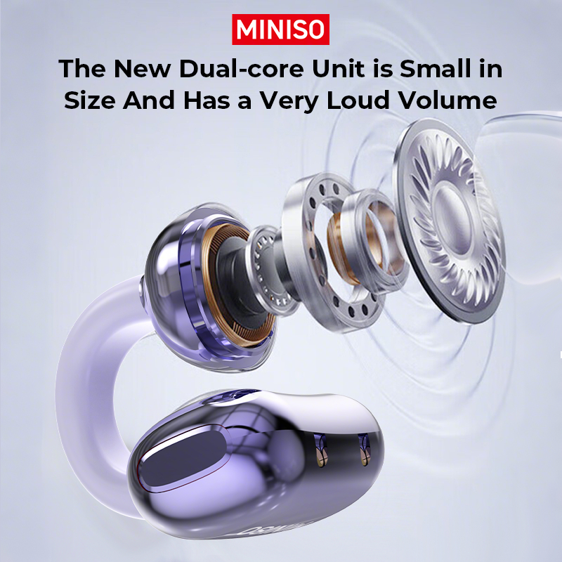 MINISO MS198 Tai Nghe Phiên Dịch Dẫn truyền xương tai mở Tai nghe Bluetooth thể thao khử tiếng ồn không dây Bluetooth 6.0 Tai nghe không dây có Mic chống nước IPX5 HiFi Stereo Wireless Headpho | BigBuy360 - bigbuy360.vn