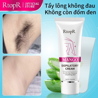 Kem Tẩy Lông RtopR Chiết Xuất Từ Xoài Dành Cho Nam Và Nữ Dạng Mịn Hương Liệu Không Gây Kích Ứng Và Đau Với Triệt Lông Nách Chân Tay Bikini Vùng Kín An Toàn Không Kích Ứng Da 40g