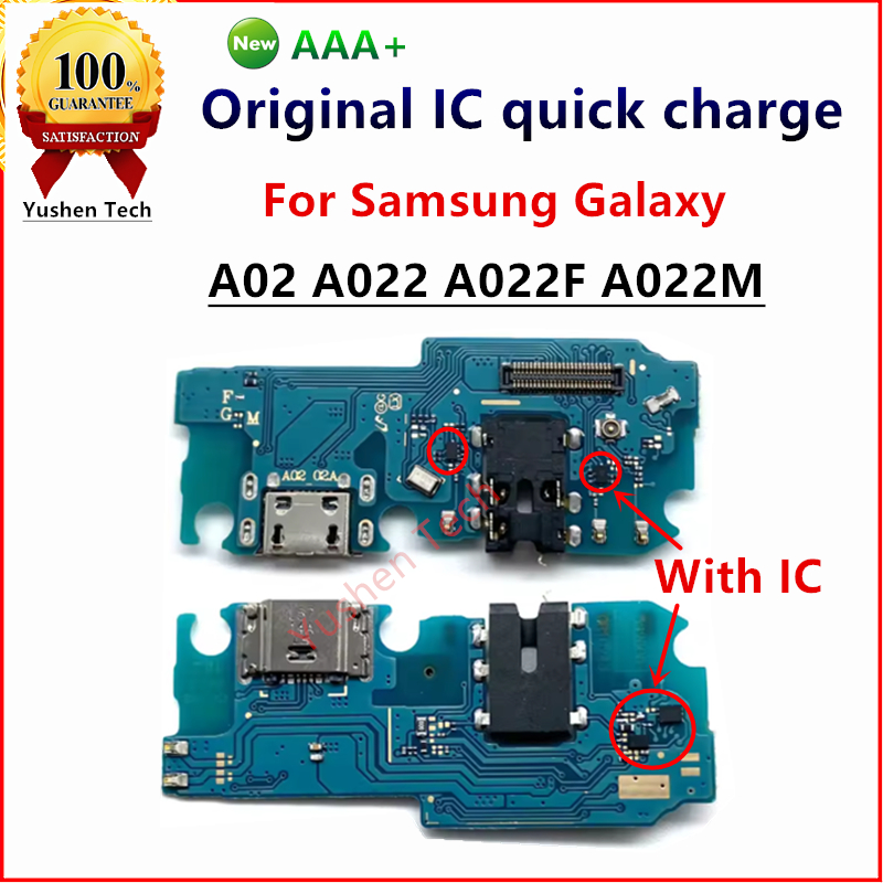 Dành Cho Samsung Galaxy A02 A022 A022F A022M Cáp Sạc USB Ban Mềm Cổng Kết Nối Micro Sạc Nhanh