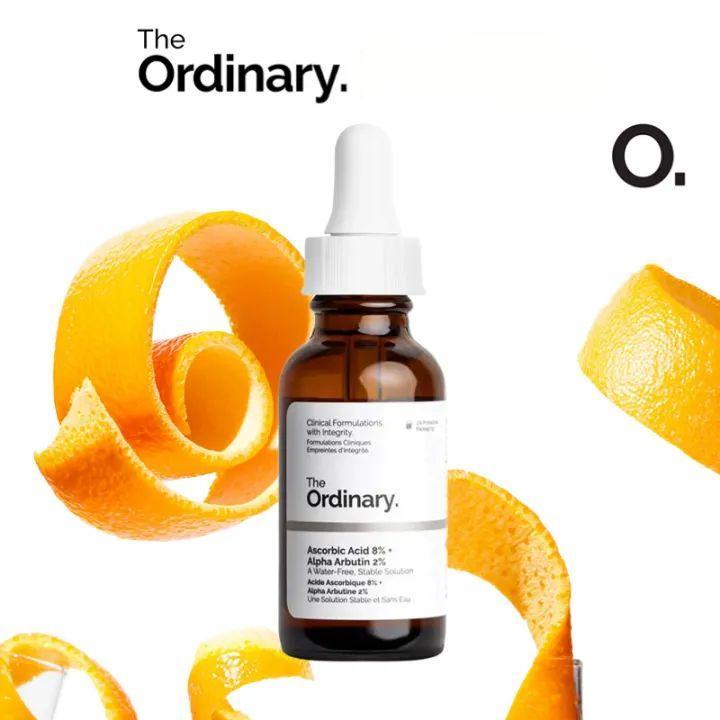 The Ordinary ascorbic acid serum vitamin c dark spots treatment facial whitening facial moisturizer 