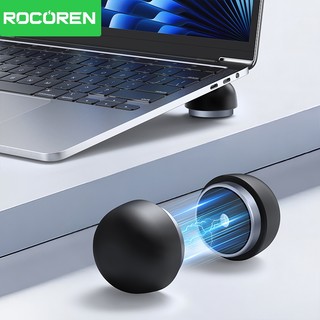 Rocoren Giá đỡ máy tính xách tay Phụ kiện máy tính xách tay Nấm Giá đỡ từ tính Mini Cooler Stand cho Macbook Pro Giá đỡ hỗ trợ không khí