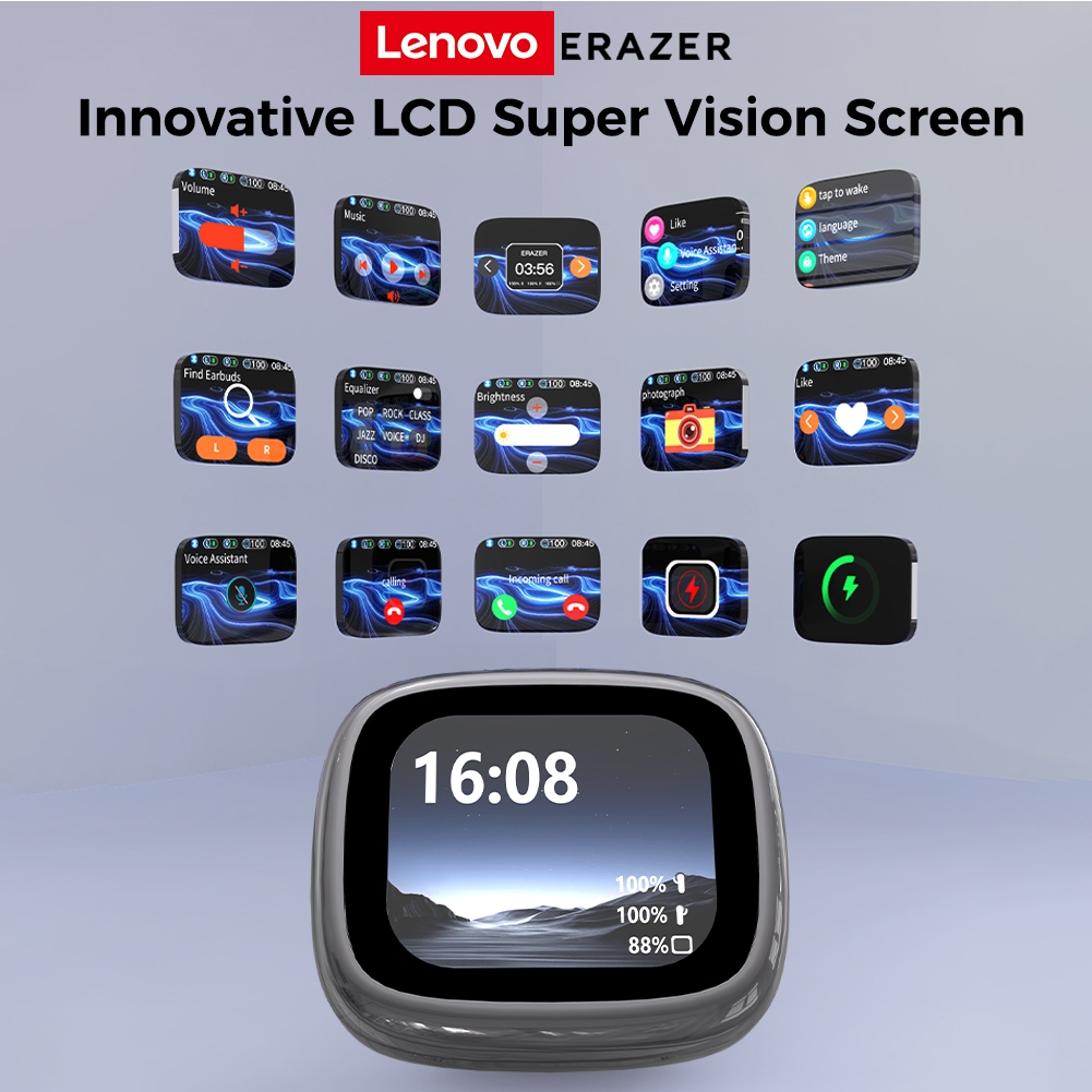 ERAZER XF28 AI Dịch Tai Nghe Bluetooth V6.0 Màn Hình Cảm Ứng LCD Thiết Kế Kẹp Tai Nghe Không Dây tai nghe kẹp tai | BigBuy360 - bigbuy360.vn