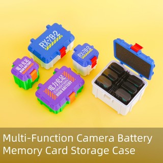Hộp đựng thẻ nhớ pin máy ảnh di động, Hộp đựng pin cho Canon Fuji Nikon Sony