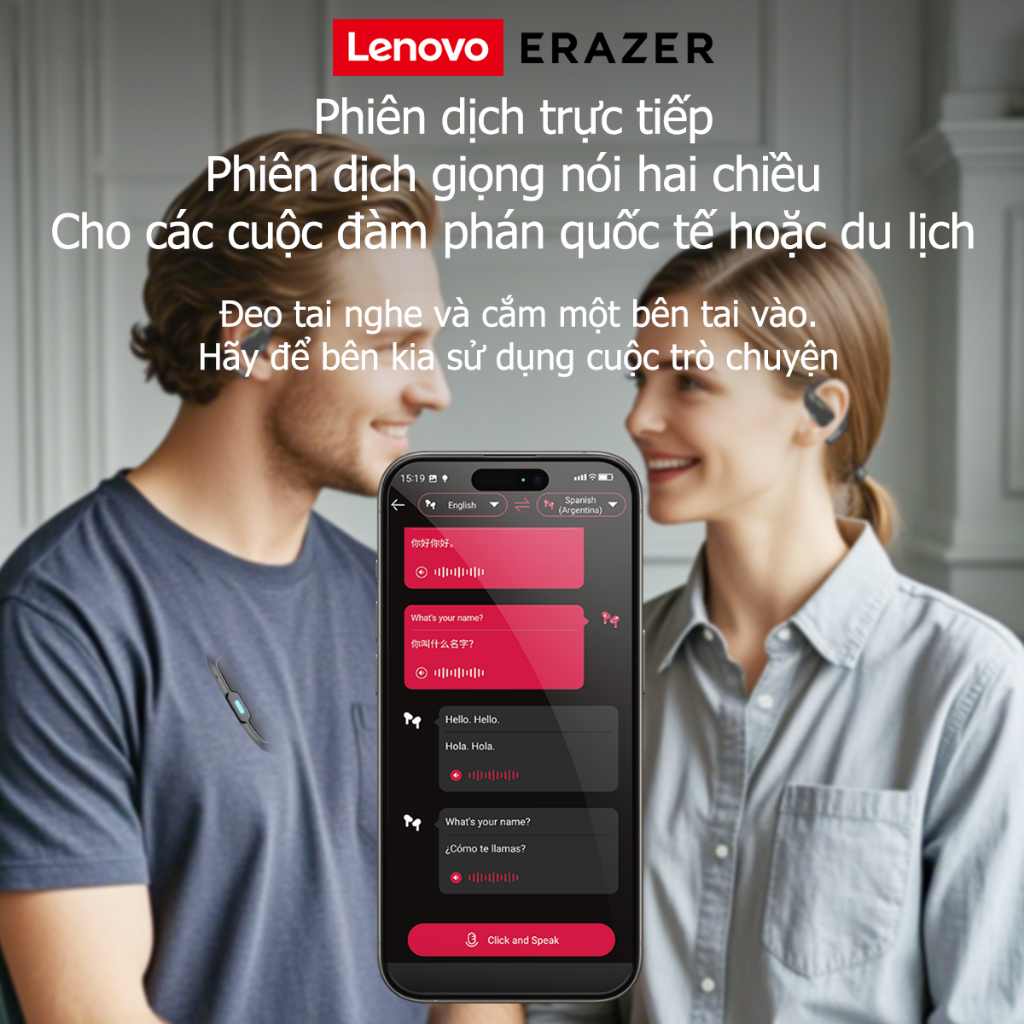 Lenovo ERAZER X9 OWS Tai nghe không dây Bluetooth 5.4 Tai nghe âm thanh nổi 3D Giảm tiếng ồn Hifi Music IPX4 Tai nghe thể thao chống nước | BigBuy360 - bigbuy360.vn