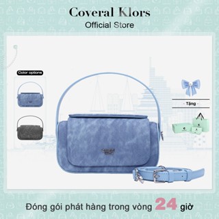 【đóng gói hộp quà tặng Túi xách nữ Phong cách thời trang Hàn Quốc có dây đeo vai để cầm tay hoặc đeo chéo COVERAL KLORS 24410