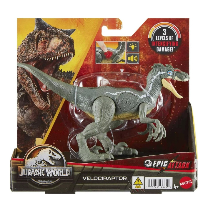 Jurassic World Jurassic Park III Đồ chơi khủng long Epic Attack Velociraptor Hình HNC11