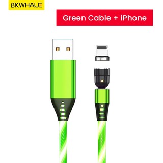 Cáp Sạc Micro USB Type C Gắn Đèn LED Phát Sáng 540 Độc Đáo