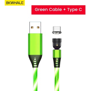 Cáp Sạc Micro USB Type C Gắn Đèn LED Phát Sáng 540 Độc Đáo