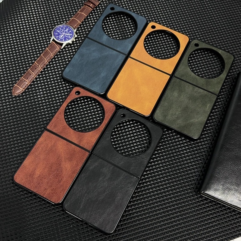 Vỏ lật Libero cho ZTE Libero Flip Nubia Flip Retro Crazy Horse Pattern PU Vỏ điện thoại di động