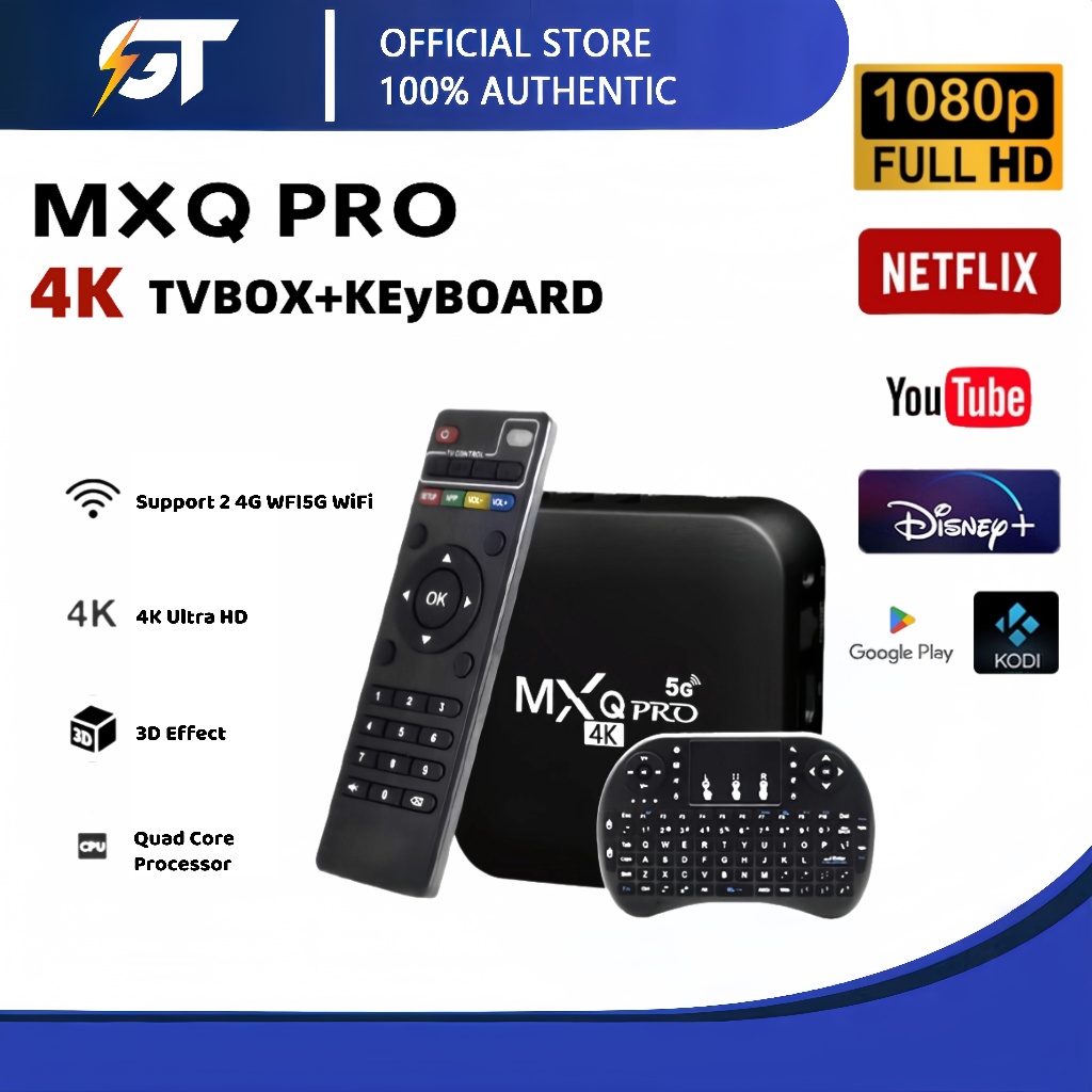 MXQ Pro 5g Hộp TV thông minh 4K 16GB / 256gb WiFi Android 11.1 HD TV box smart set top box