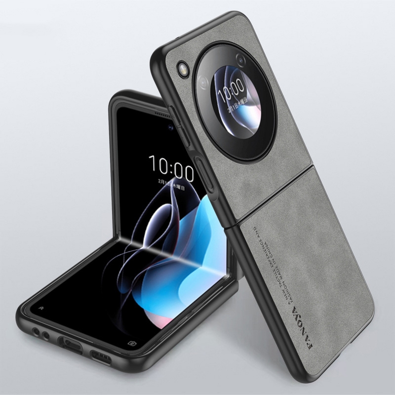 Ốp Lật Libero Cho ZTE Libero Flip Nubia Flip 2 Kinh Doanh Họa Tiết Da Cừu PU Vỏ Điện Thoại Di Động