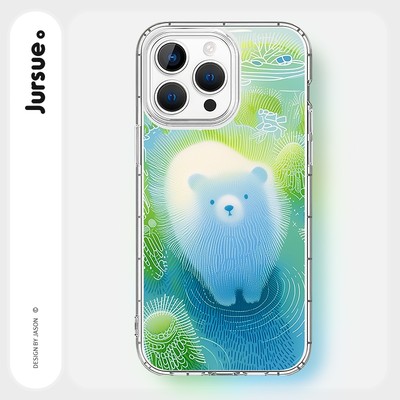 Ốp lưng JURSUE mềm chống bẩn độc lạ dễ thương đẹp ngộ nghĩnh cho iPhone 15 14 13 12 11 Pro Max SE 2020 X XR XS 8 7 ip kute G10102Q