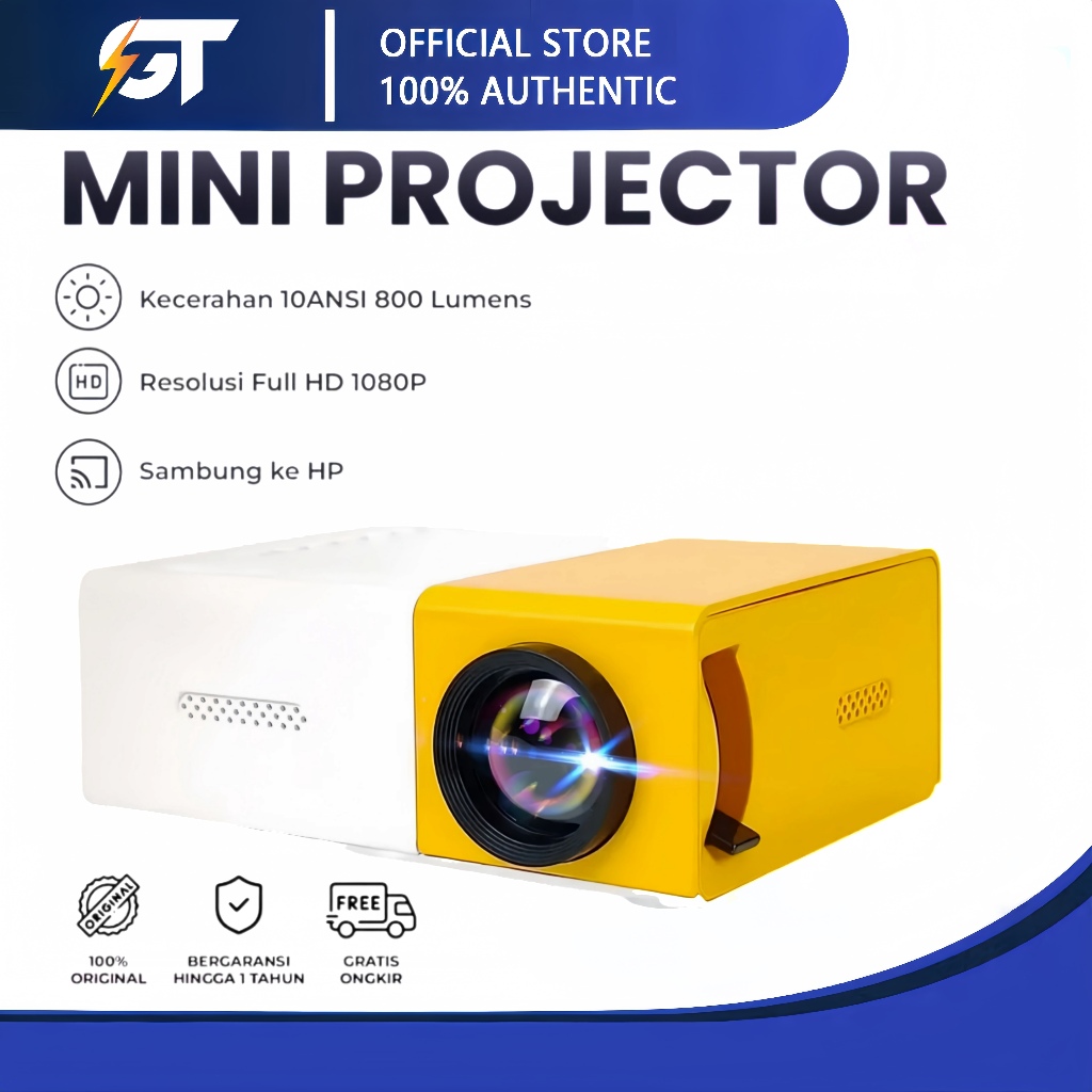 Máy chiếu Mini YG300 Máy chiếu Mini LED cầm tay hp Rạp hát Mini tại nhà Máy chiếu Mini HDMI