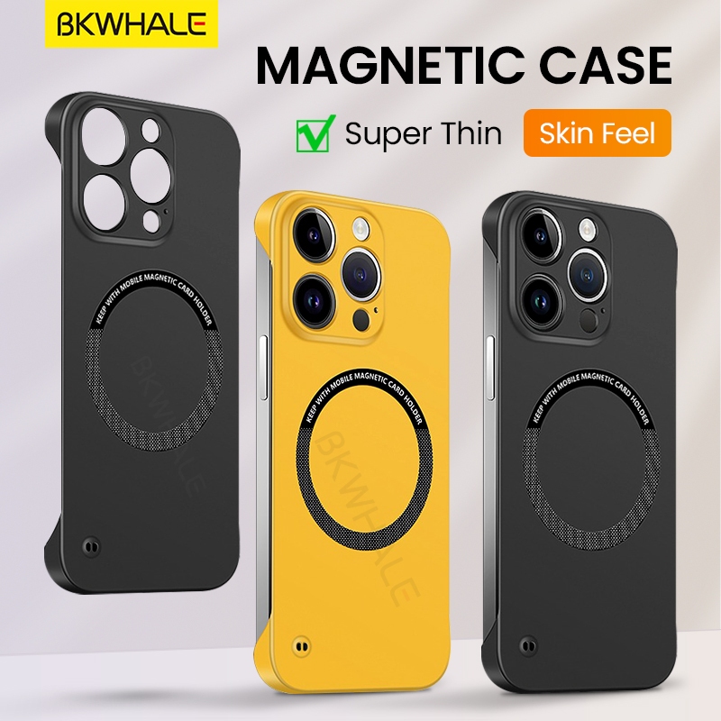 Ốp điện thoại từ tính BKWHALE cho iPhone 16 Pro Max 17 Pro Max 15 Pro Max 14 Pro Max 16 Plus 13 Pro Max 12 Pro Max Ốp lưng không viền siêu mỏng Vỏ chống sốc