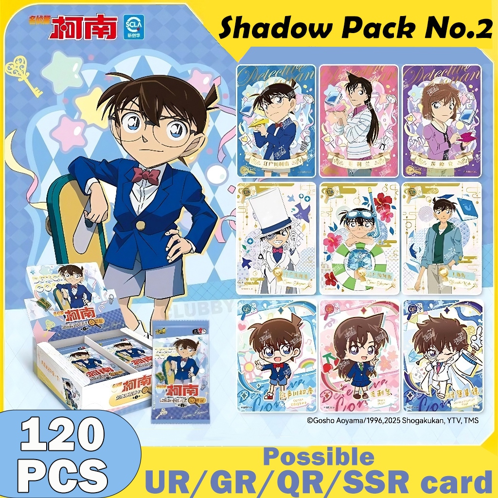 Bộ Bài 120 thẻ Thám tử lừng danh Conan kaito kid akai shuichi hiếm UR/GR/QR card anime Bộ Sưu Tập