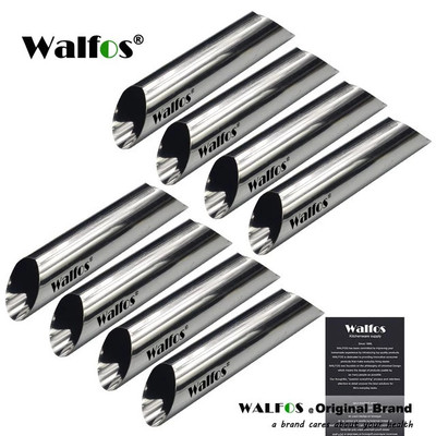 WALFOS 8Pc Cannoli Forms Dessert Pastry Cream Molds DIY Baking Mold Cake Mold