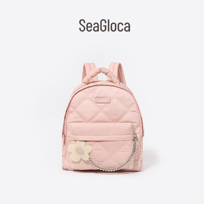 SeaGloca Phong Cách Mới Thời Trang Họa Tiết Kim Cương Ba Lô Schoolbag Dung Tích Lớn Túi Máy Tính Cho Nữ No.14