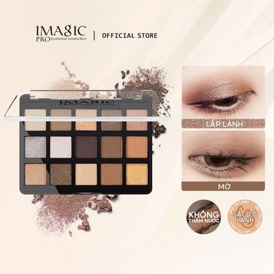 Imagic 15 Màu Phấn Mắt Matte Shimmer Phấn Mắt Mắt Lâu Dài Trang Điểm Mắt Sắc Tố Cao