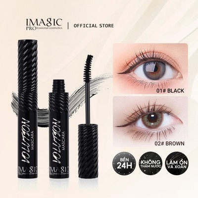 Mascara IMAGIC Lâu Dài 36H Khối Lượng Uốn Trang Điểm Mắt Mascara Chống lem Chống Thấm Nước Đen / Nâu