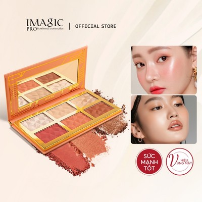 Bảng màu má hồng và bắt sáng IMAGIC trang điểm lâu trôi đa năng 118g