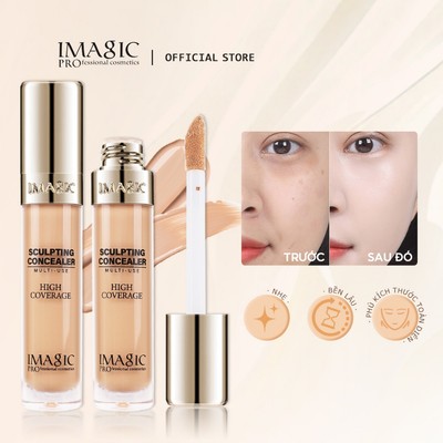 Kem che khuyết điểm dạng lỏng mịn IMAGIC Bảo hiểm toàn diện Trang điểm đế tự nhiên lâu trôi