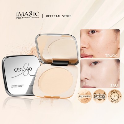 Imagic Bột ép kiểm soát dầu Bột nhẹ Làm đẹp mịn màng Bột nhỏ gọn Trang điểm mặt