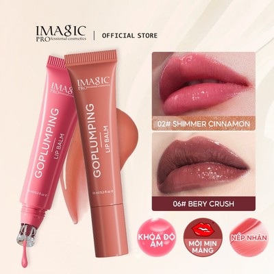 Imagic Goplumping Lip Balm Dưỡng Ẩm Mới 6 Màu Gương Như Bóng Son Tint Mềm Mại & Mịn Nhăn Môi 10ML