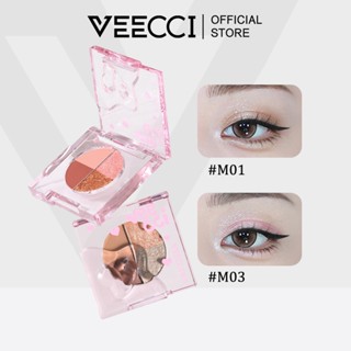 VEECCI Bảng Mắt 4 Màu Hằng Ngày Tự Nhiên Mờ Lấp Lánh Thiên Nhiên MINI Phấn Mắt 2.2g