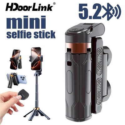 Chân máy Mini Pocketflex HdoorLink Mini Selfie Stick Tripod Có Thể Gập Lại Monopod Điều Khiển Bluetooth Không Dây Cho Điện Thoại Thông Minh