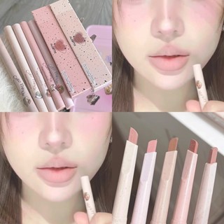  Flortte Son Môi Hai Đầu Kiêm Chì Kẻ Viền Môi Hiệu Ứng Lì Nhung Mịn 