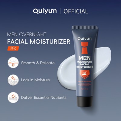 Quiyum Men Overnight Facial Dưỡng Ẩm Sâu Hydrat Hóa Kiểm Soát Dầu Làm Săn Chắc Lỗ Chân Lông Mặt Kem 30g