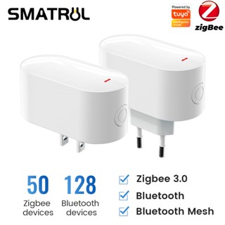 SMATRUL Tuya Đa Chế Độ ZigBee Bluetooth BLE Ổ Cắm Lưới Cổng Hub Thông Minh EU US UK Cắm Ứng Dụng Cuộc Sống Thông Minh Hỗ Trợ 100 + Thiết Bị Phụ Điều Khiển Từ Xa