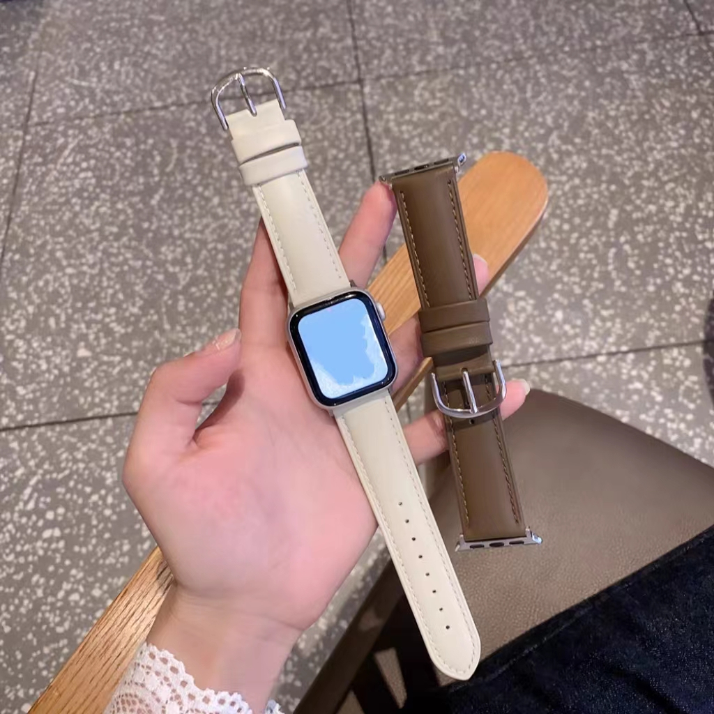 Vòng da chất lượng cao cho dây đeo Apple Watch nữ Series Ultra 10 / 9 / 8 / 7 / 6 38mm 40mm 41mm 42m