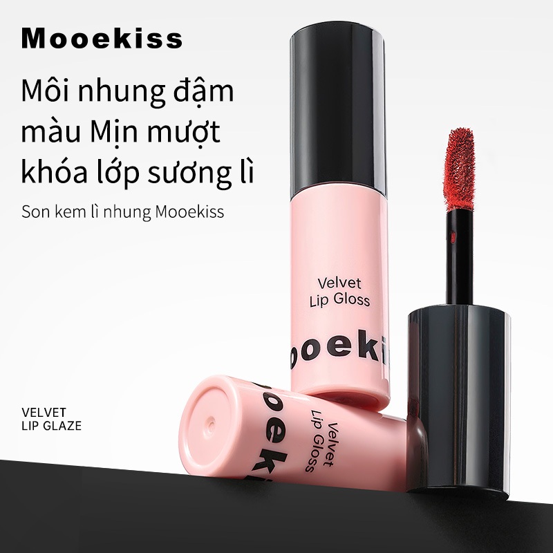 Son kem Mooekiss Son môi nhung Chất matte tôn da Nhẹ nhàng dễ dùng 1g | BigBuy360 - bigbuy360.vn
